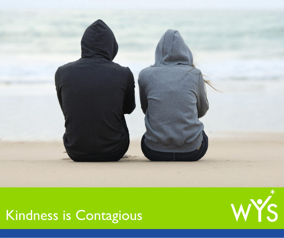 Two teen on beach - Kindness is Contagious